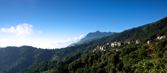 Obraz premium village corse talasani