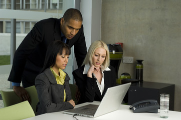 Obraz premium Business People in an office working