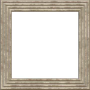 Empty picture scrathed wooden frame
