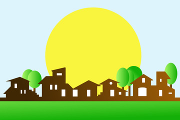 Fototapeta premium Little town