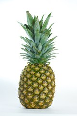Fototapeta premium A fresh, healthy pinneapple isolated on white background
