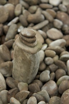 Zen rock sculpture