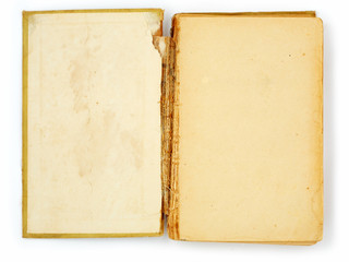 old book on the white background