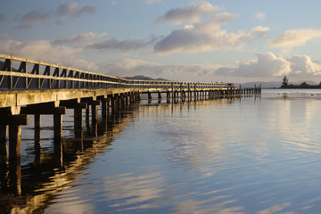 Fototapeta na wymiar Dawn, Lake Taupo, New Zealand