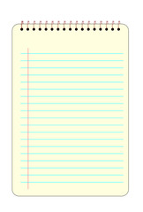 Spiral notebook vector