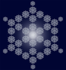 Snowflake Christmas card