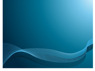 Abstract blue wave background Arrière-plan abstrait bleu