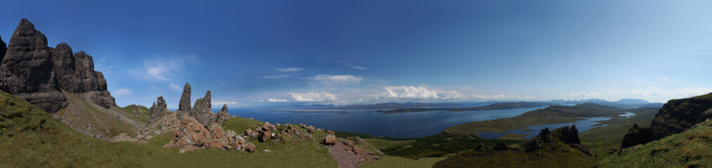 Old Man of Storr, Isle of Skye panorama