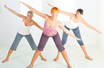 Fototapeta premium Group of exercising women