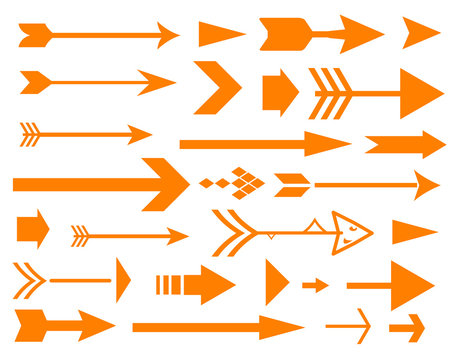 lots of arrows vector illustration