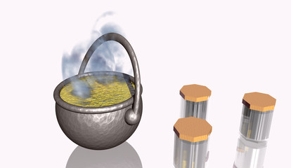 Chaudron et confiture