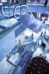 Move escalator in modern office centre