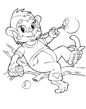 Illustration monkey