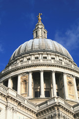 Fototapeta na wymiar Dome of St Pauls Cathedral, London