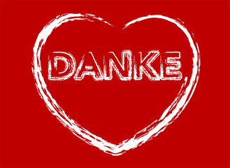 Danke mit Herz