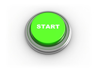 3d illustration of button with text 'start' on it