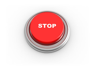 3d illustrtion of button with text 'stop' on it