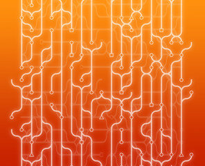 Abstract illustration of circuitry electronic pattern design