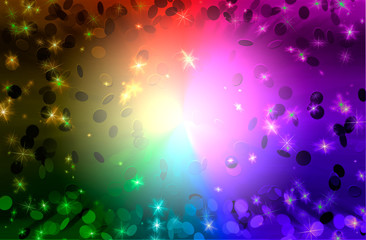 confettis multicolores