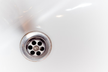 Sink Hole in white sink