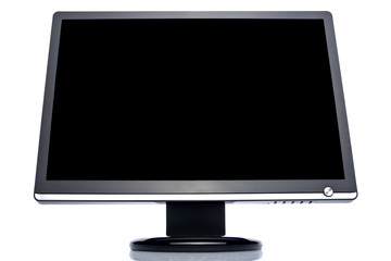 22 inch wide LCD monitor isolated on white