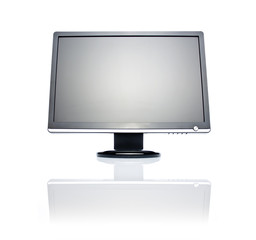 22 inch wide LCD monitor isolated on white