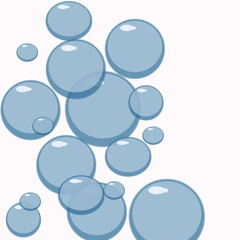 Illustration of Several Bubbles for Background.