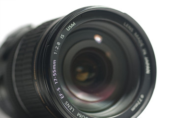 close-up of camera lens
