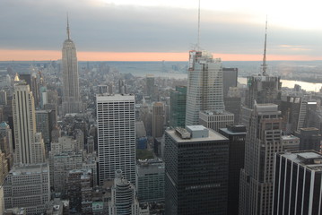 new york at sunset