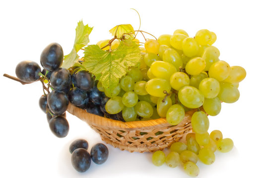 grape in a basket