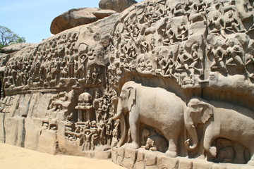 Mamallapura National Monument in Indien