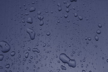 water drops on heavy metal surface texture