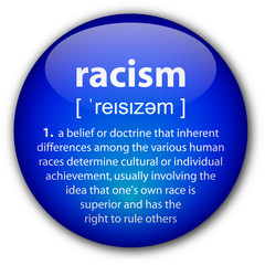 "racism" button with definition