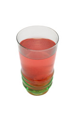 cocktail in a glass isolated on a white