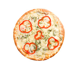 Fast food Pizza.Natural form foods.   isolated