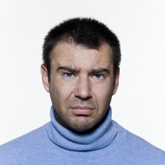 Fototapeta premium sad handsome man