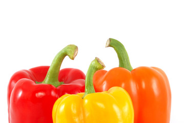 Heads of sweet peppers