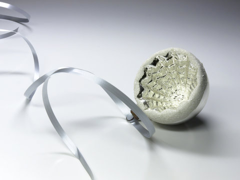 silver christmas decoration