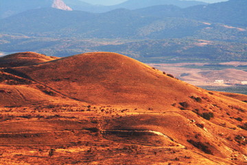 Hills on sunset