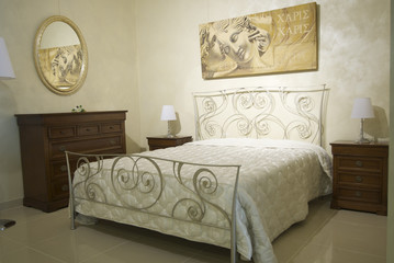 warm classical bedroom