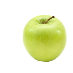 Green apple isolated on white.