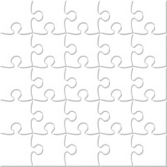 Empty 3d 5x5 puzzle