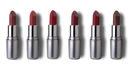 Fototapeta premium some lipsticks isolated over white