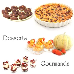 Garden poster Dessert desserts gourmands