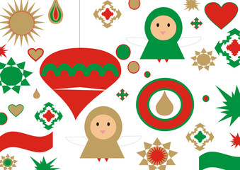 christmas card. felicitacion navidad cool design