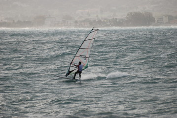 Naklejka premium planche à voile