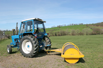 Tractor and Roller
