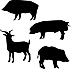 animal silhouette vector