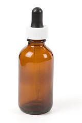 dropper bottle with white background