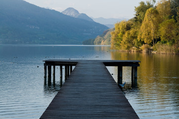 Fototapeta premium Pontile legno